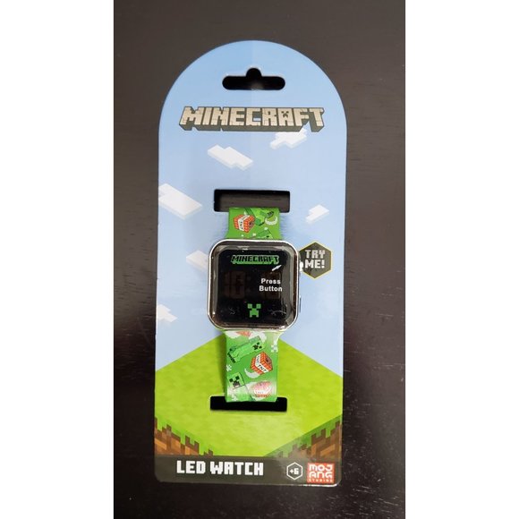 Minecraft Other - Kids Minecraft Touch LED Watch - NWT